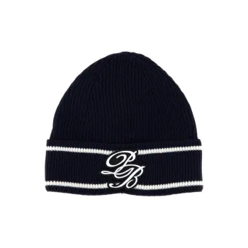 BALMAIN Logo Detailed Knitted Beanie