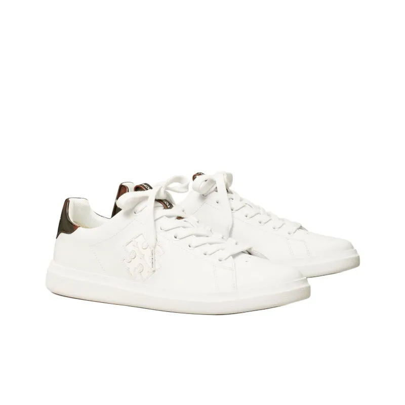 TORY BURCH Howell Court Low Top Skateboard Shoes Women's White-3