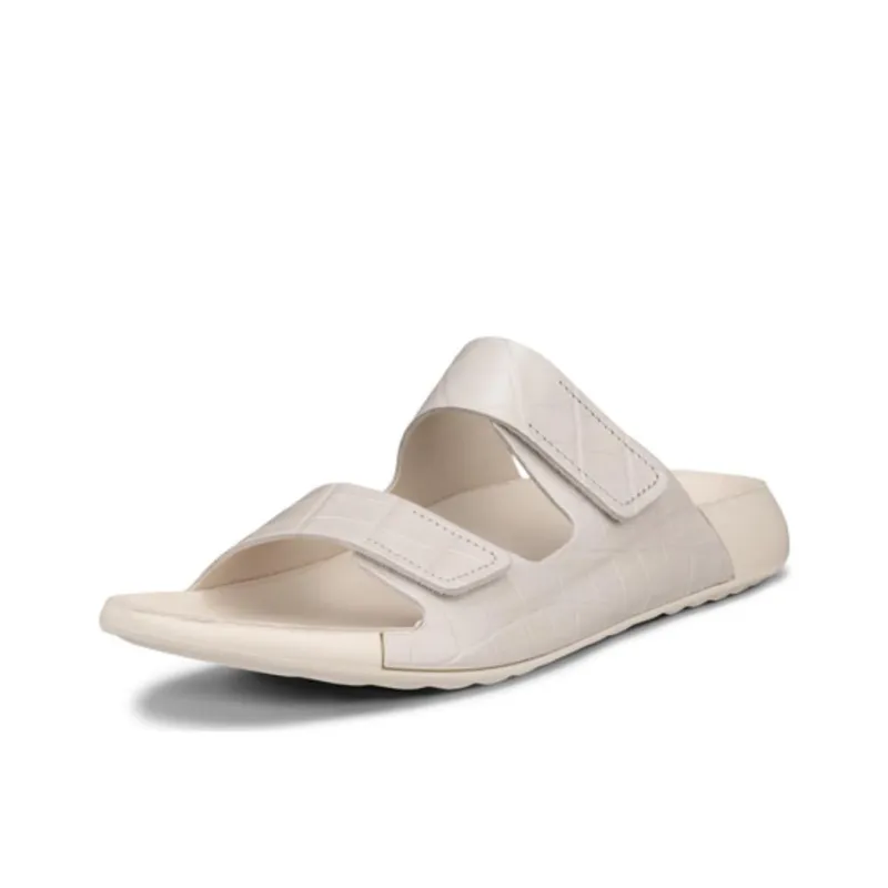Ecco Slip-Resistant Abrasion-Resistant Slide Slippers Women's White-2