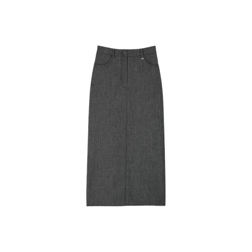 Sandro Casual Long Skirts Women's Gray