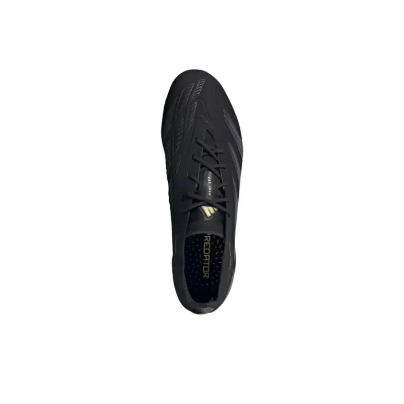 Adidas PREDATOR ELITE Soft Ground Slip Resistant Coverage Soccer Shoes Unisex Black-3