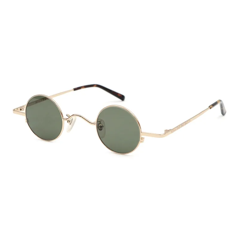 Fujii Taro Stainless Steel Alloy Metal Round Sunglasses Unisex-4