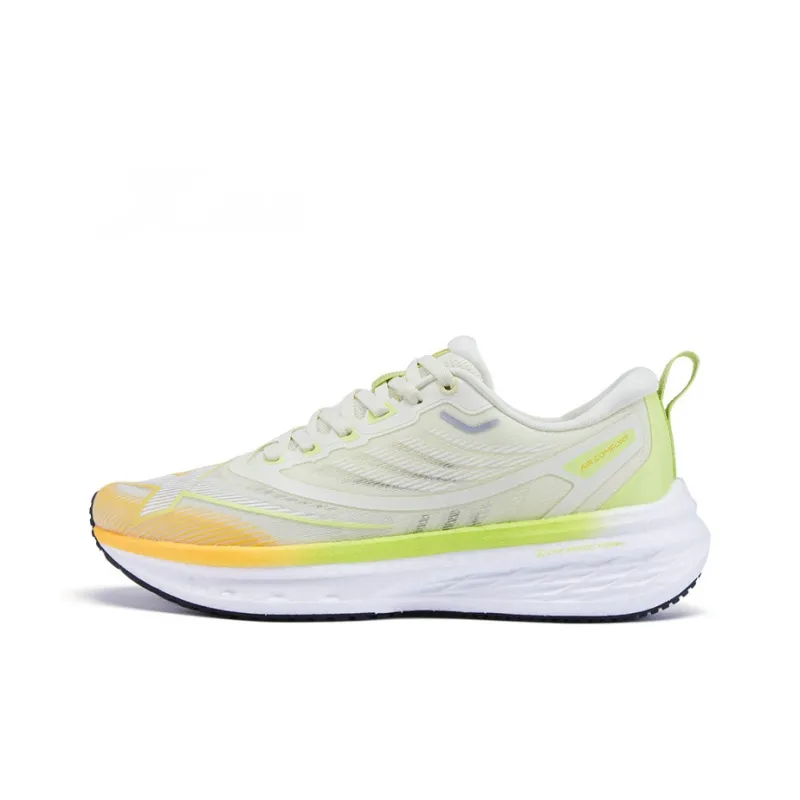 XTEP Five point Speed 2.0 Running Shoes Men Low Top Light Jasmine/Electric Pink Green-0