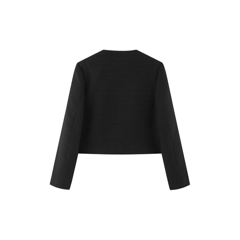 PEACEBIRD Cropped Coats Women's-3