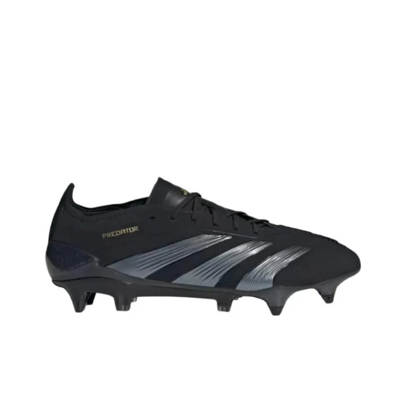 Adidas PREDATOR ELITE Soft Ground Slip Resistant Coverage Soccer Shoes Unisex Black-1
