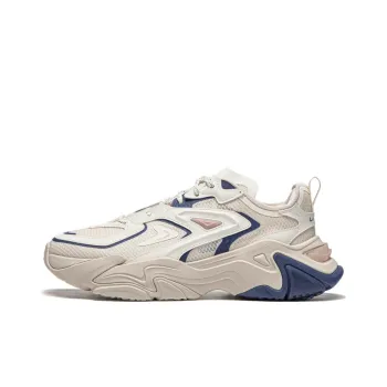 LiNing CF Qianxing Strategy SS Cushioning Rebound Low Top Casual Shoes Women's Gray White Blue