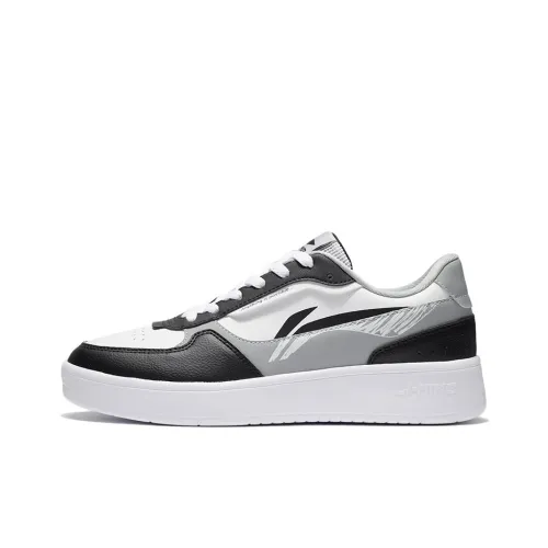 LINING Duda Skateboard Shoes Men Low-Top Black/Standard White