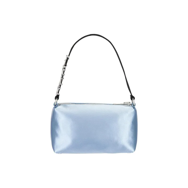 Alexander Wang Heiress Satin One Shoulder Handbags Medium Size Women's Blue-3