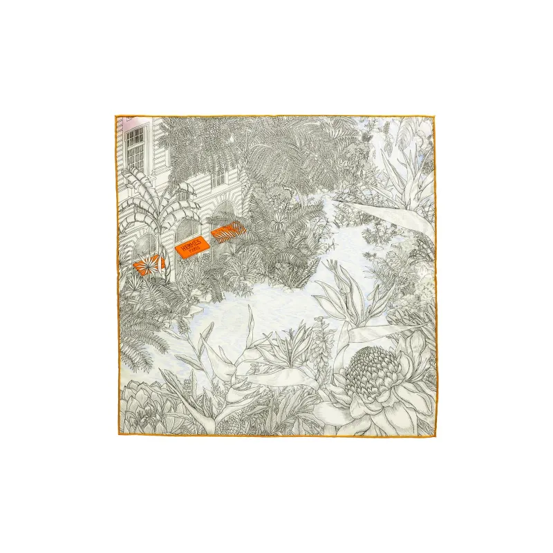 HERMES Faubourg Silk Scarves Women's-0
