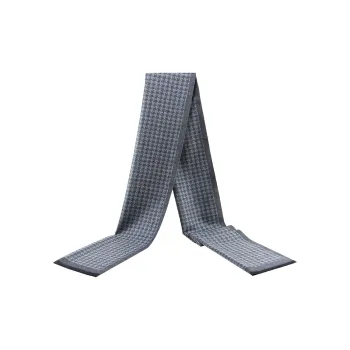 Eucalyptus Ornamentation Faux Cashmere Knit Scarves Unisex