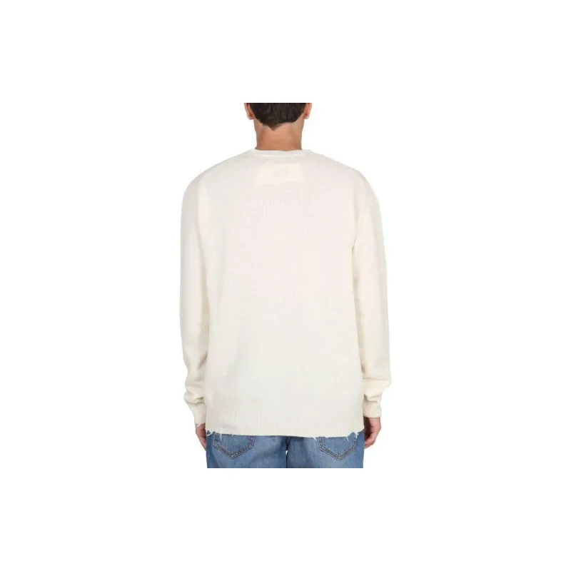 Department 5 Distressed hem Crew neck Jumper-1