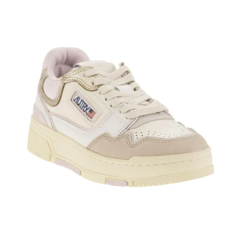 AUTRY Clc Low Top Skateboard Shoes Women's Beige Umber-1