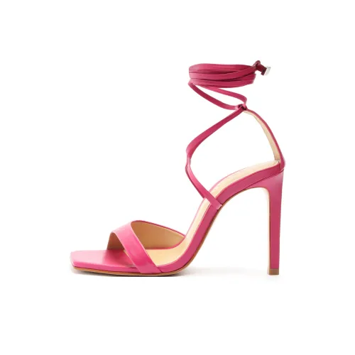 Schutz Bryce Strap Sandals 10.8cm Women's Rose Red