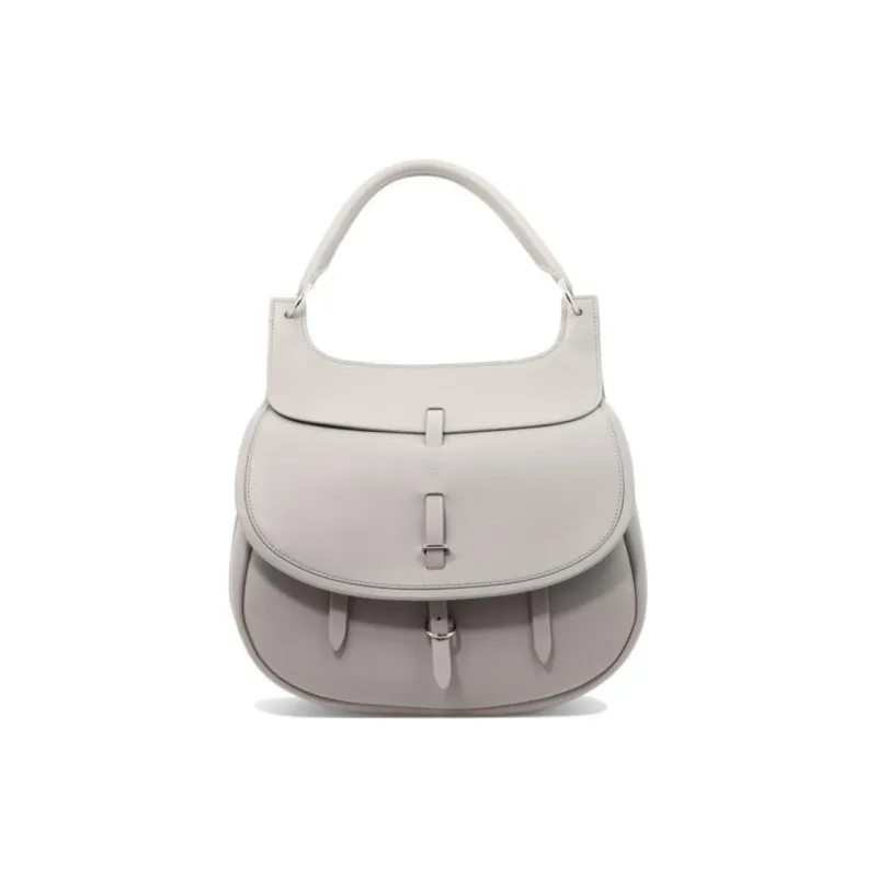 Fontana Milano 1915 Calfskin One Shoulder Handbags Women's Gray-0
