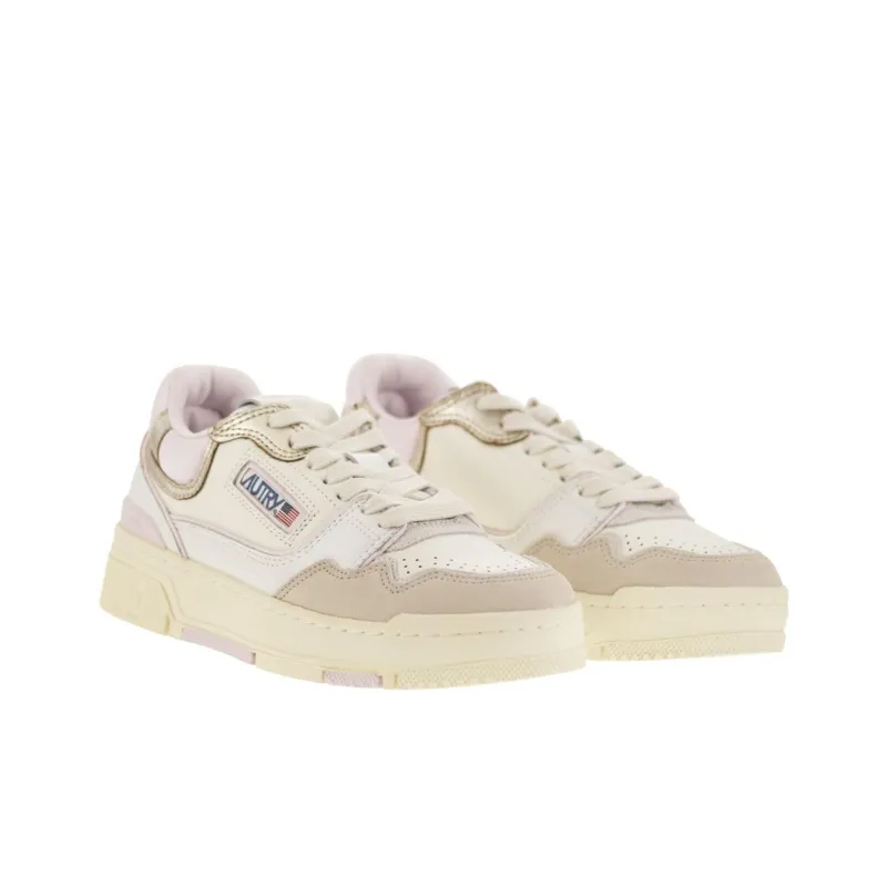 AUTRY Clc Low Top Skateboard Shoes Women's Beige Umber-3