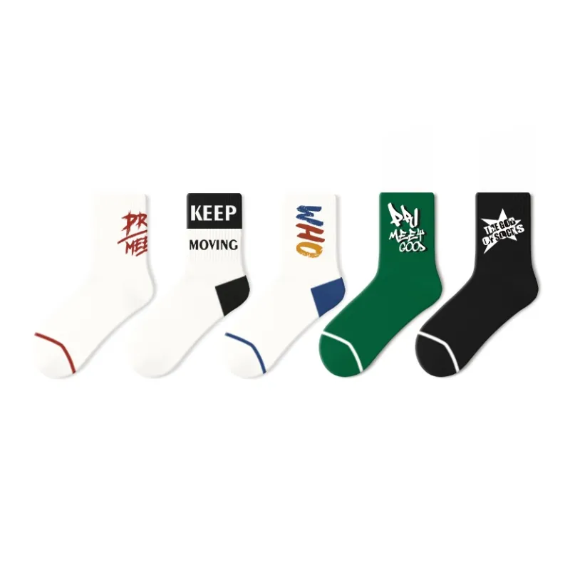 Primeet Mid Calf Socks Women's 5 Pack-16