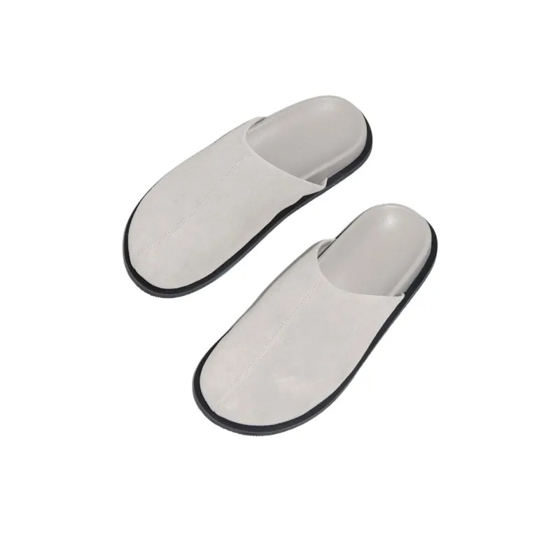 ST. AGNI Wrap-toe Slippers Women's Light Gray-2