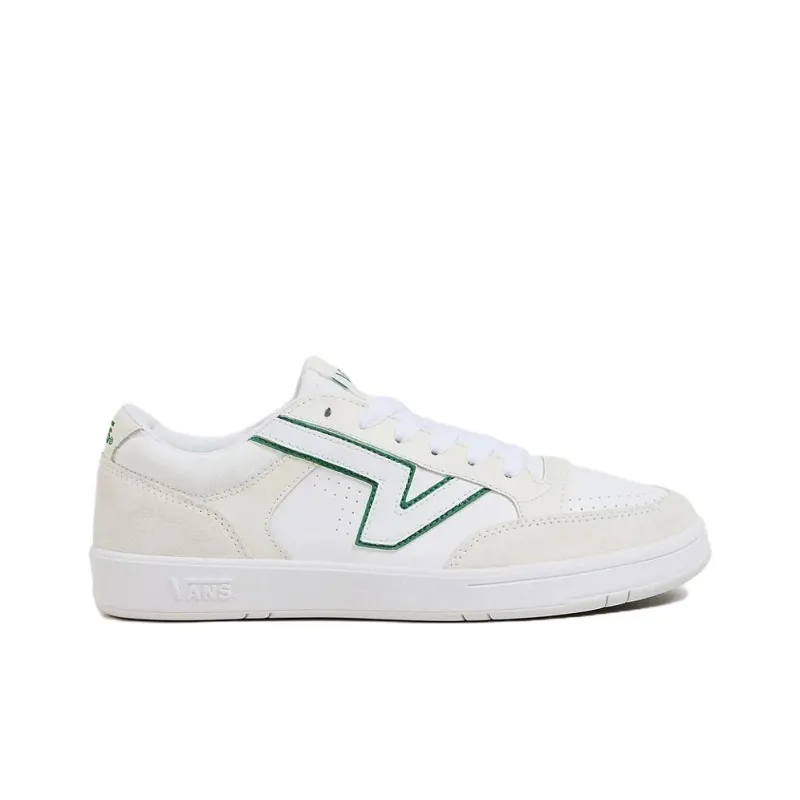 Vans Lowland Comfycush Anti-Slip Wear-Resistant Low-Top Skateboard Shoes Unisex White Green-1