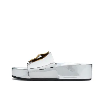 TORY BURCH Slide Slippers 5cm Women's Silver