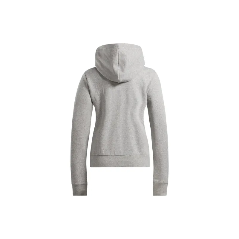 Reebok Identity Small Logo Fleece Zip-Up Hoodie Sweatshirt Women's Medium Gray Mixed Color-1