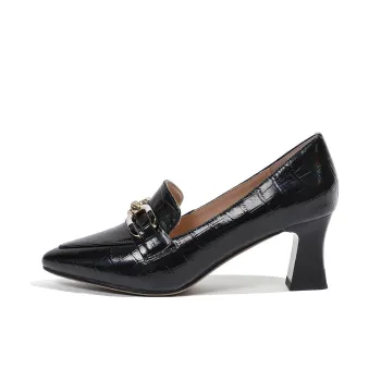Mulinsen Loafers 6cm Women's Black
