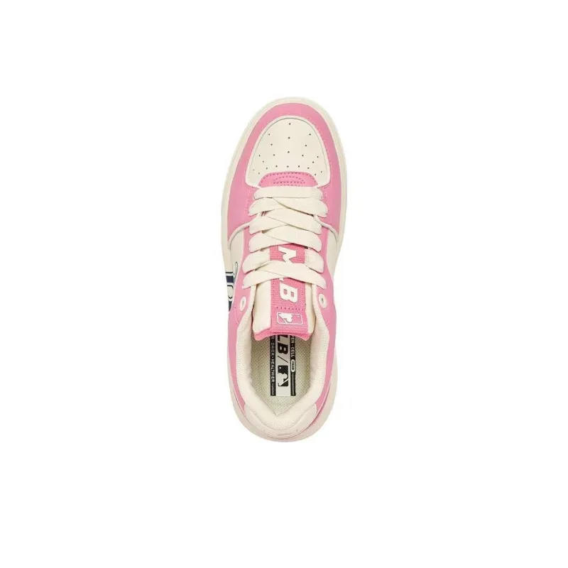 MLB Chunky Liner Basic Slip Resistant Cushioning Wear Resistant Low Top Skateboard Shoes Unisex Pink-3