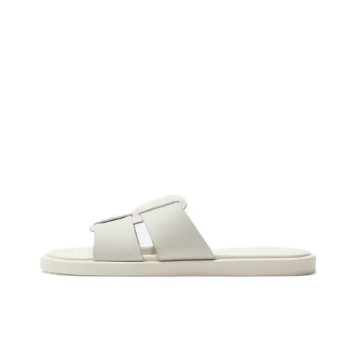 ZARA Slip-Resistant Slide Slippers Men's White