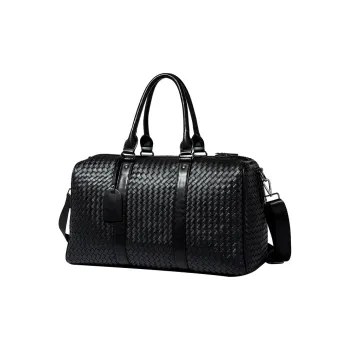 CMLZIUA PU Gym Bag Large Size Unisex Black
