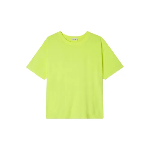 AMERICAN VINTAGE A.M T-Shirts Women's Neon Yellow