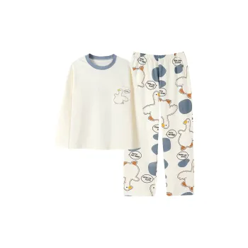CAIHENGTONG Pajama Set Women's Pocket Duck