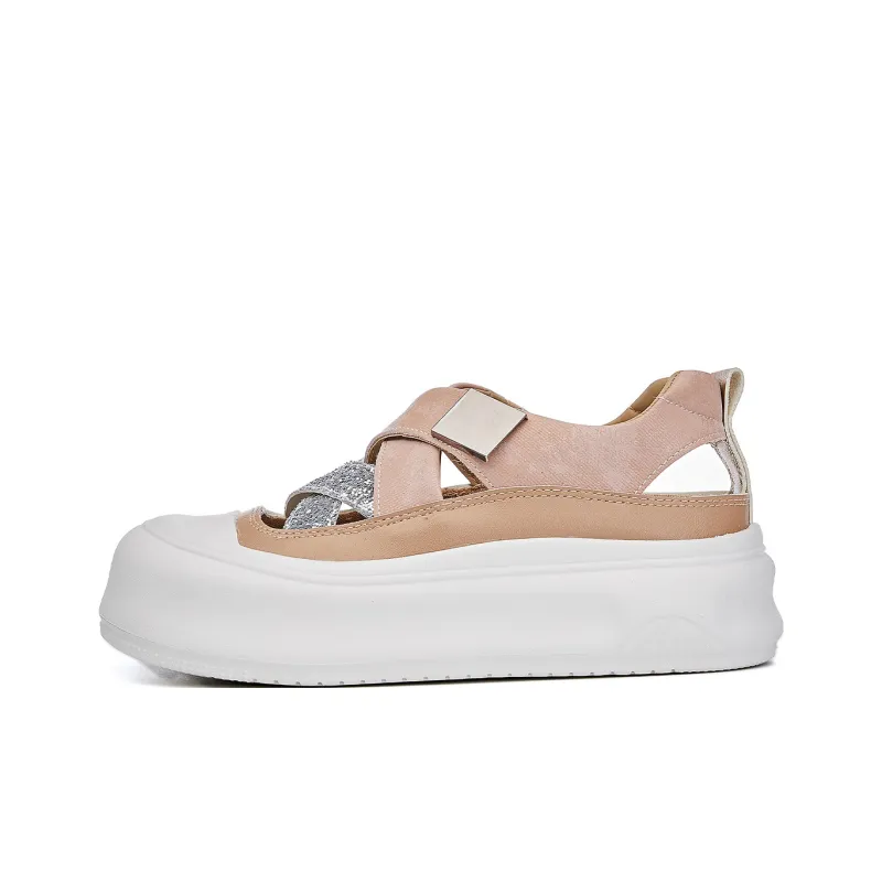 La Chapelle Anti Slip Wear Resistant Low Top Casual Shoes Women's-1