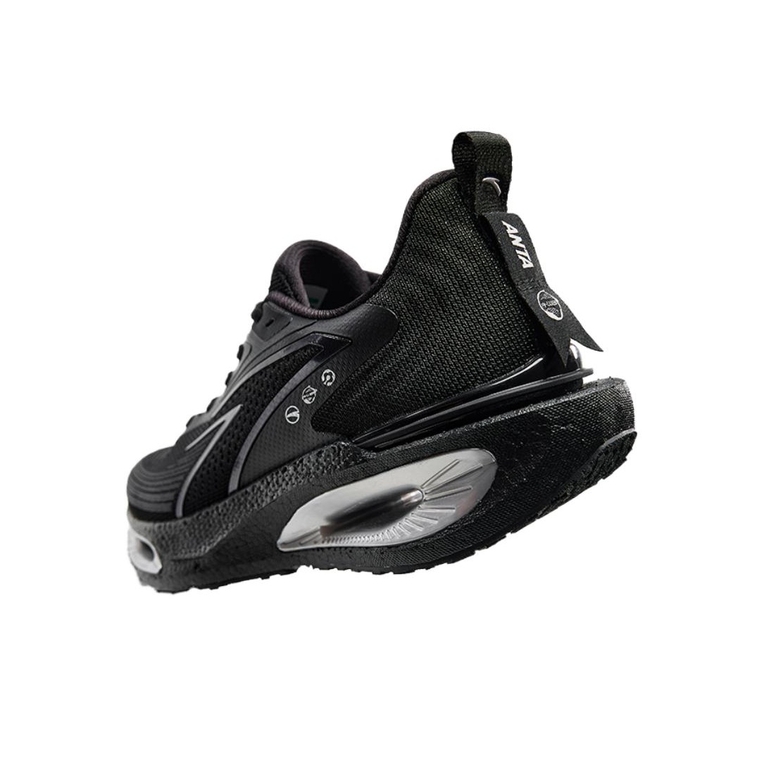 ANTA Running Shoes Men Low-Top Black - POIZON