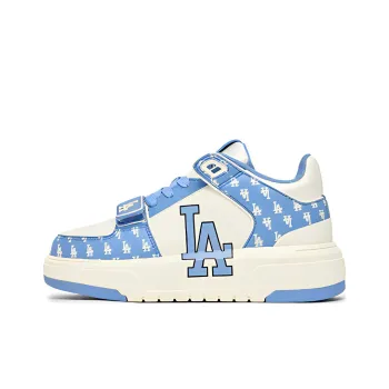 MLB Chunky Liner Basic Anti Slip Wear Resistant Mid Top Skateboard Shoes Unisex Blue White