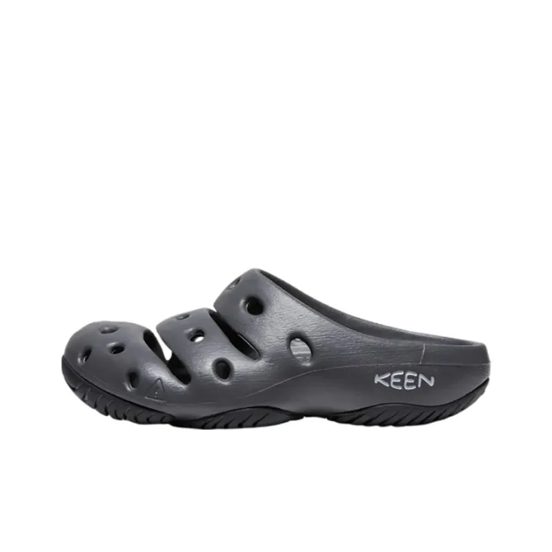 KEEN YOGUI Abrasion Resistant Slip Resistant Closed Toe Slippers Unisex Magnet Black-0