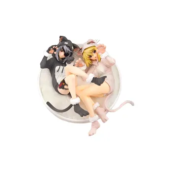 ALTER Infinite Stratos Charlotte & Laffla Cat Ears Pajamas Scale Figures 22cm