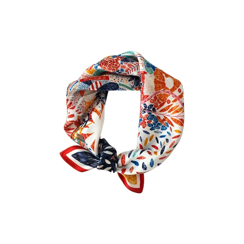 VINEY Silk Scarves Women's-17