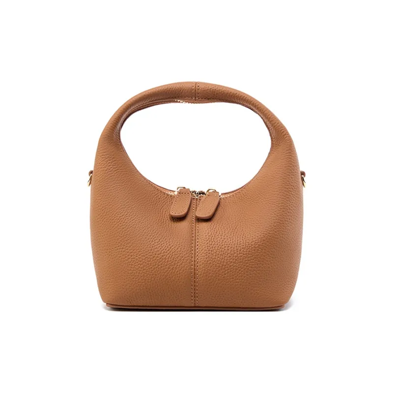 CARTELO Cow Leather Shoulder Bag, Crossbody Bag, Handbag Regular Women's Black/Brown/Gray-2