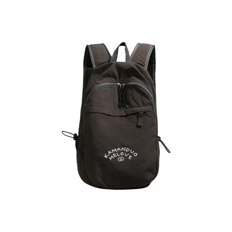 UNITE STAR Nylon Hiking Bag Backpacks Medium Size Unisex Black/Pink/Blue-10