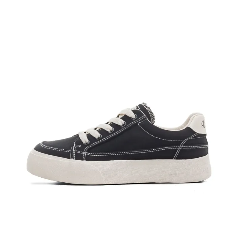 RENBEN Breathable Height Increasing Low-Top Canvas Shoes Women's-6