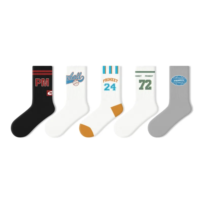 Primeet Mid Calf Socks Women's 5 Pack-10