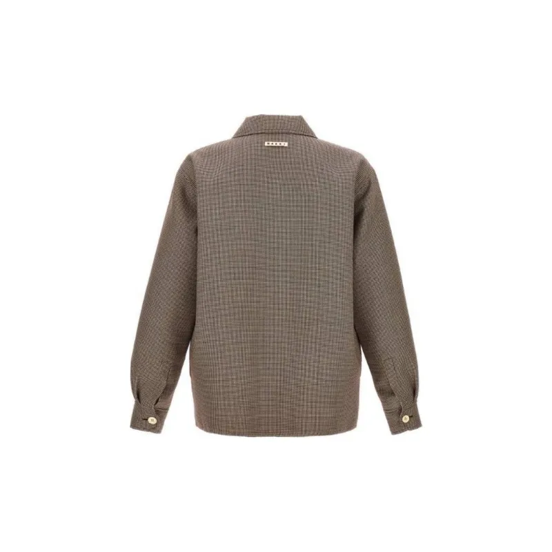 MARNI Button Down Houndstooth Jacket-1