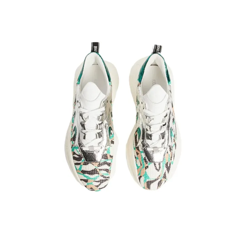 Roberto Cavalli Low-Top Casual Shoes Women's Green-4
