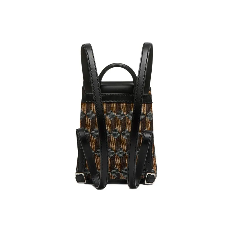AU DEPART Reflective Jacquard Backpack Small Size Women's Orange-2