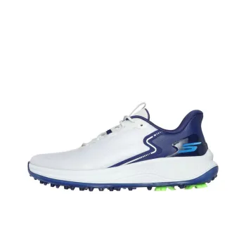Skechers Slip Ins Slip Resistant, Abrasion Resistant, Waterproof Low Top Golf Shoes Men's White Blue