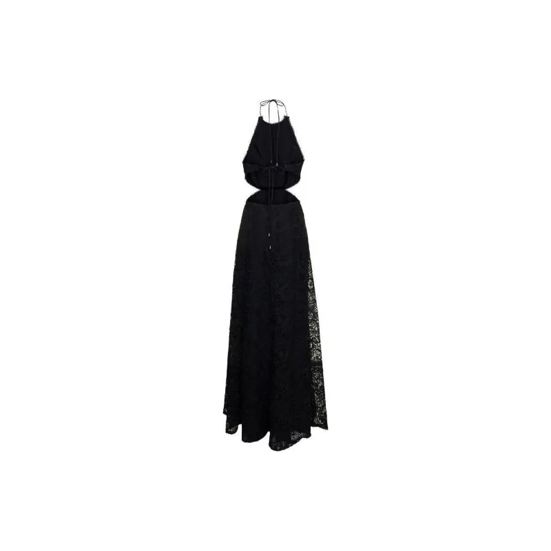 Sabina Musayev Doro Lace Halterneck Maxi Dress-1