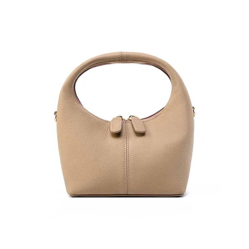 CARTELO Cow Leather Shoulder Bag, Crossbody Bag, Handbag Regular Women's Black/Brown/Gray-9