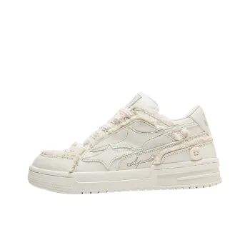 Luji Skateboard Shoes Women's Low Top Ecru