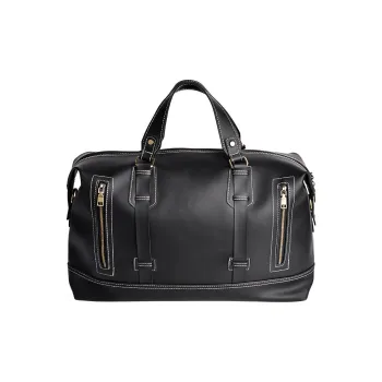 COTECi PU Travel Bag Tubas Unisex Black/Brown/Coffee