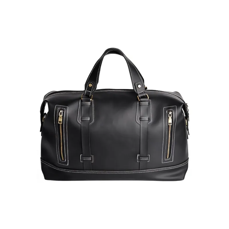 COTECi PU Travel Bag Tubas Unisex Black/Brown/Coffee-0