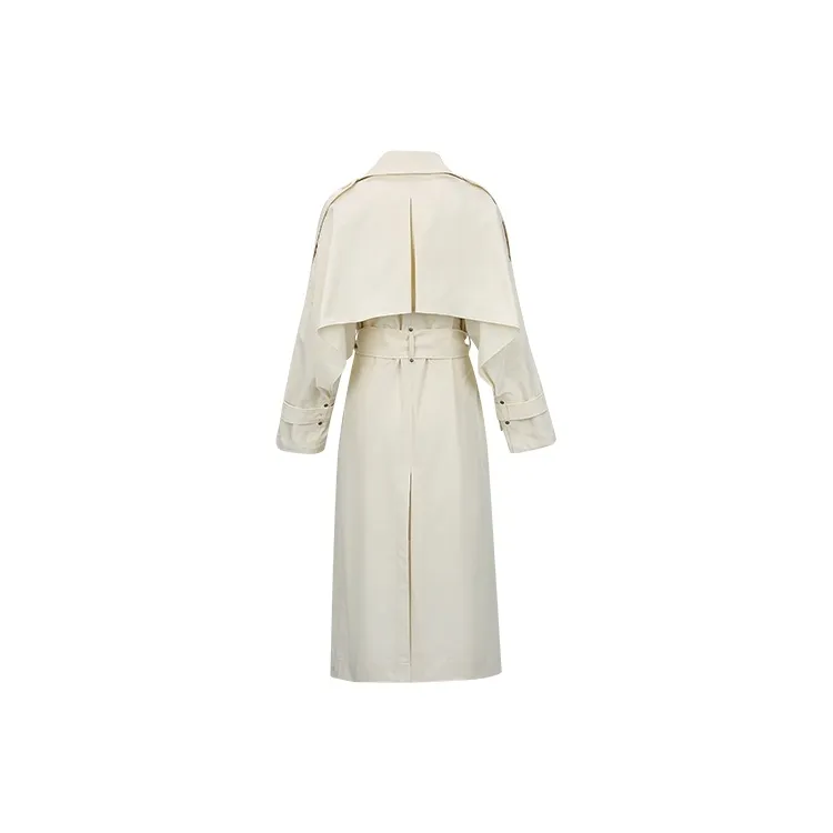 URBAN REVIVO Trench Coats Women's Ecru-1